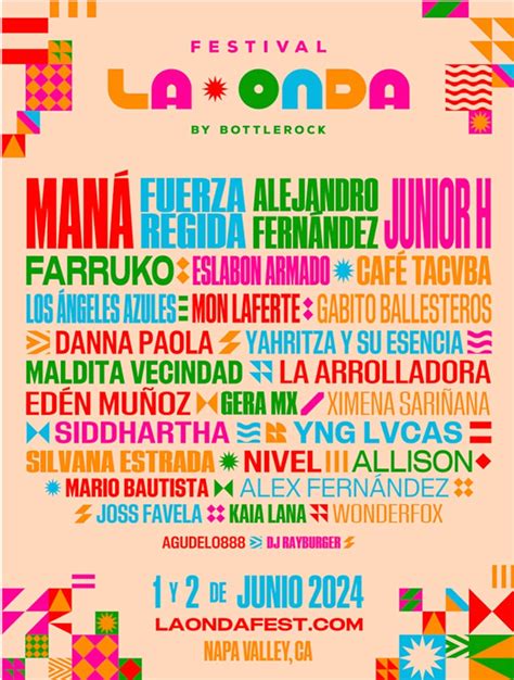 Festival La Onda lineup announced by BottleRock